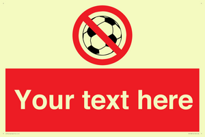 Custom No Ball Games Sign